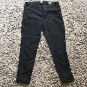 Gap slim black pants -size 16